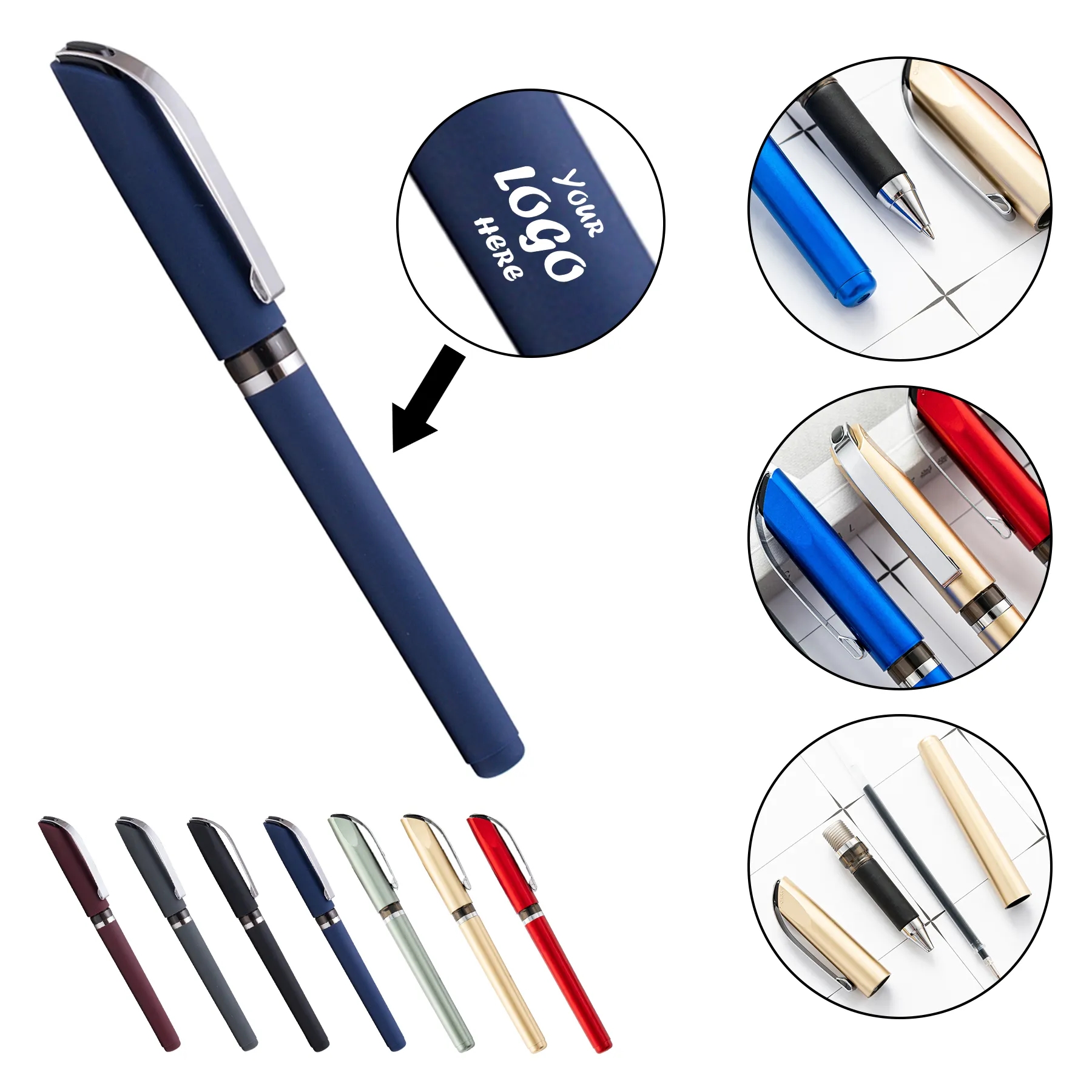 Soft Touch Gel Pen With Cap For Smooth Daily Writing