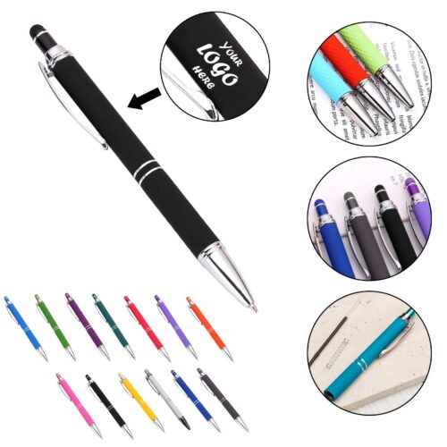 Soft Touch Aluminum Stylus Pen With Diamond Grip