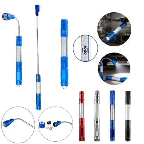 Magnetic LED Work Light With Extendable Pickup Tool