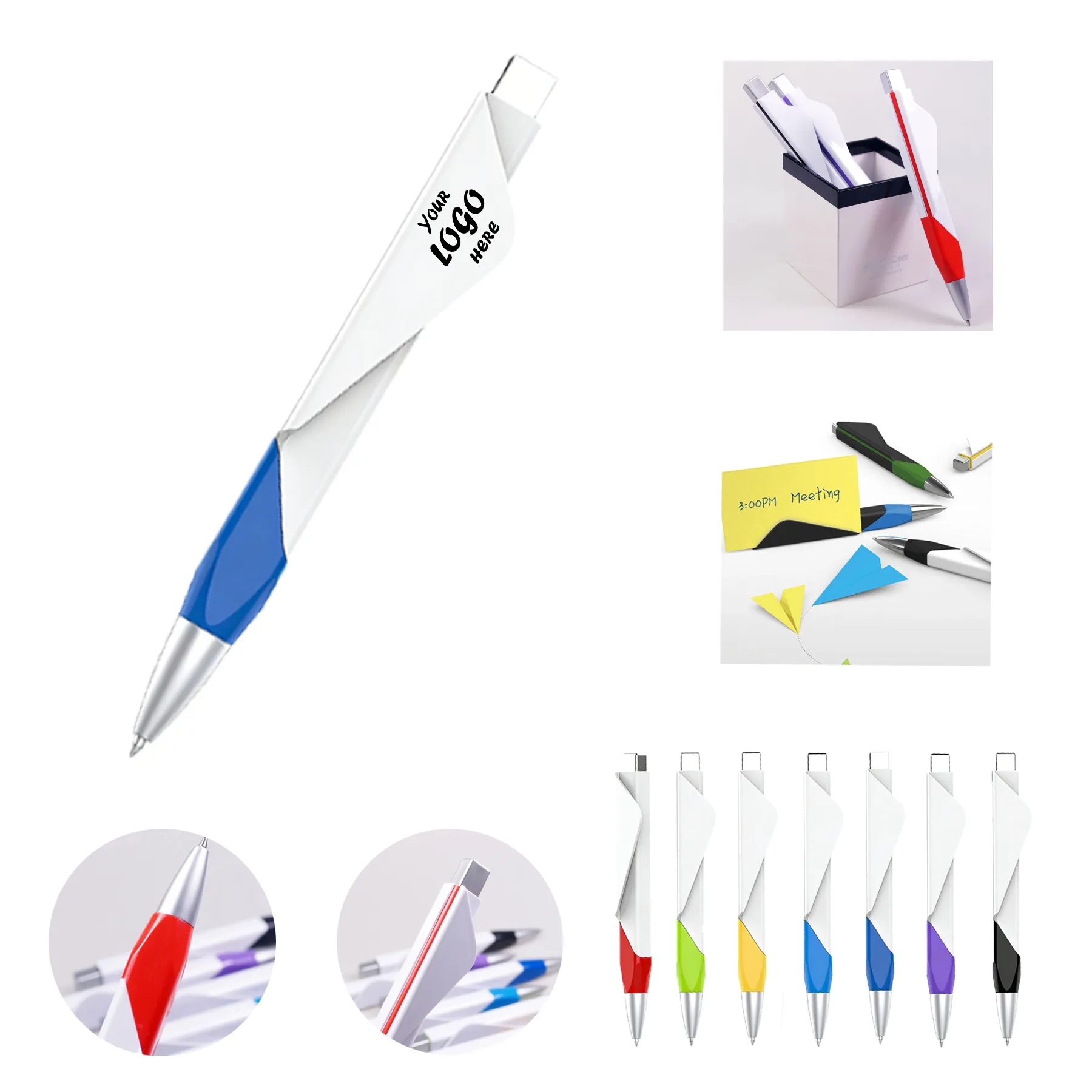 Foldable Note Holder Ballpoint Pen