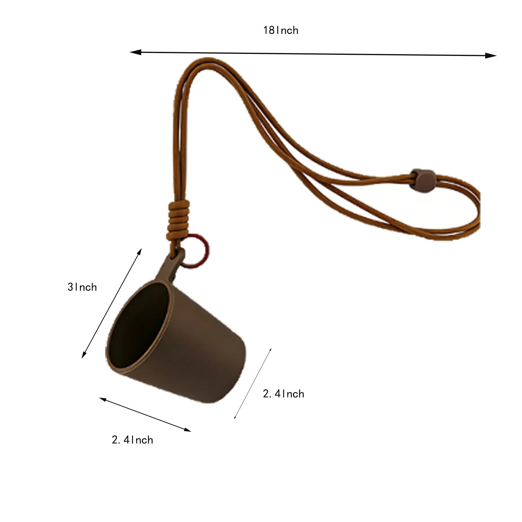 Degradable PLA Coffee Cup With Lanyard For Travel - Image 2