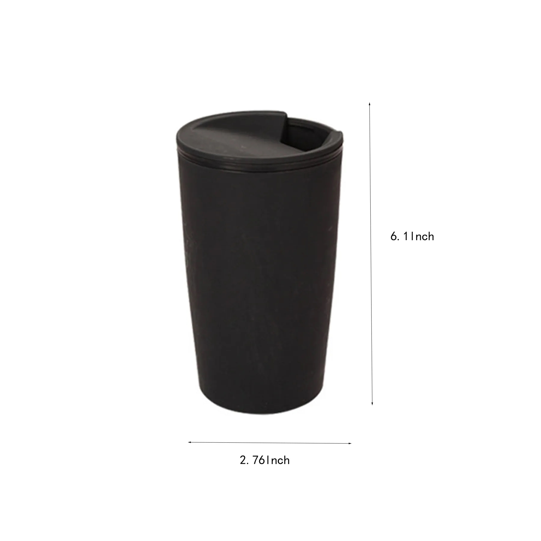17 Oz Reusable Wheat Straw Coffee Cup With Lid For Travel - Image 2