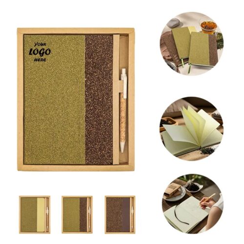 Coffee Grounds Bamboo Leather A5 Notebook