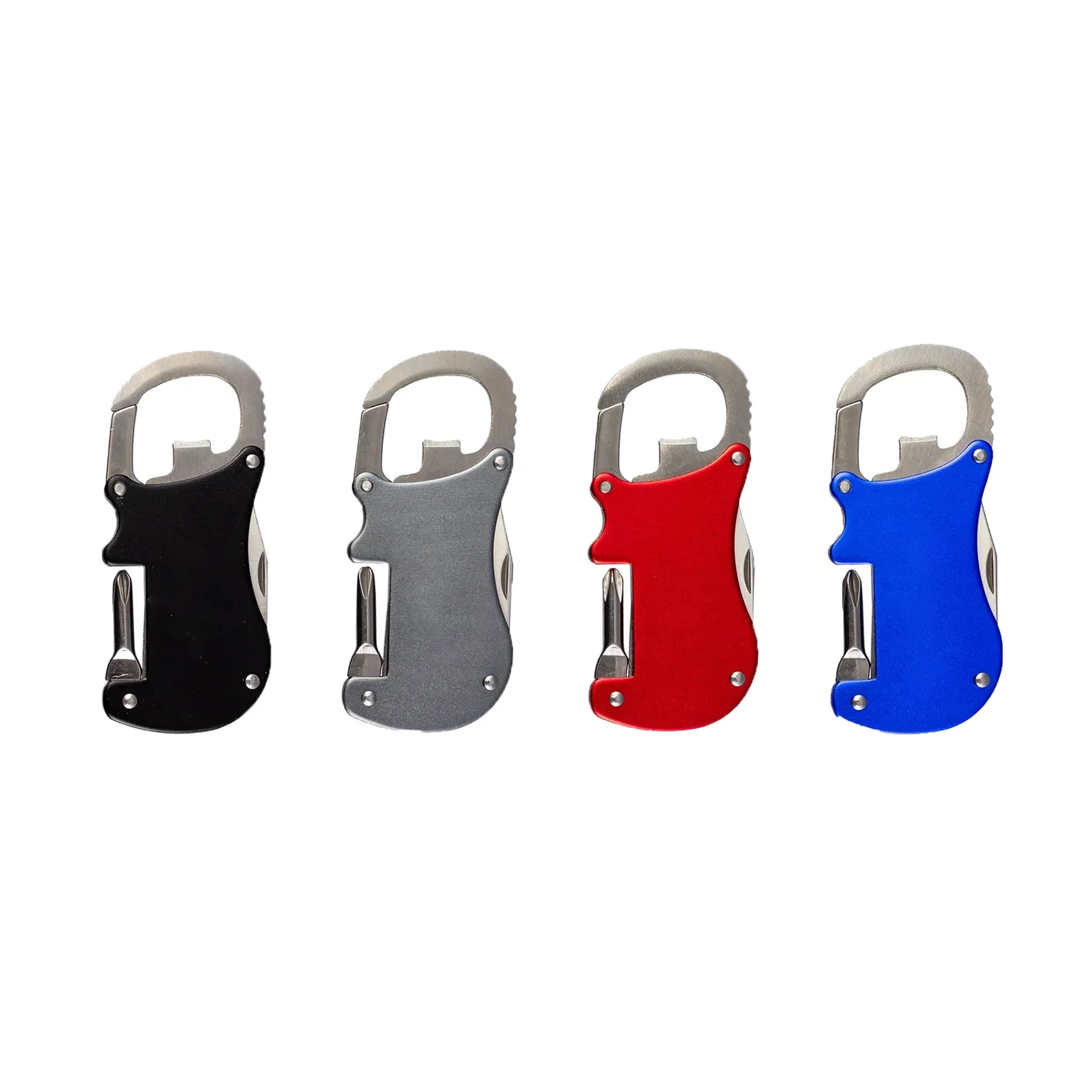 Metal Carabiner Bottle Opener With Pocket Tool Set - Image 3