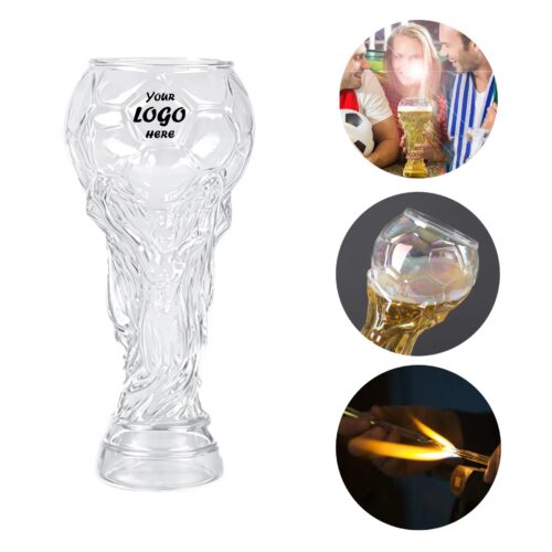 20 Oz Soccer Ball Beer Glass With Custom Logo Imprint