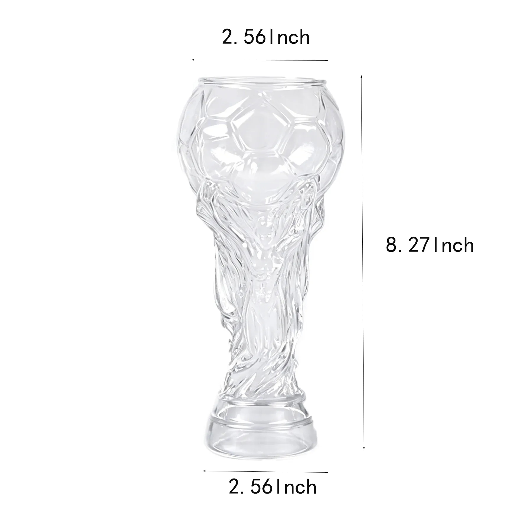 20 Oz Soccer Ball Beer Glass With Custom Logo Imprint - Image 2