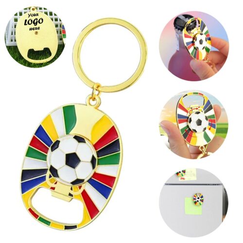 Soccer Ball Keychain Bottle Opener For Fan Events