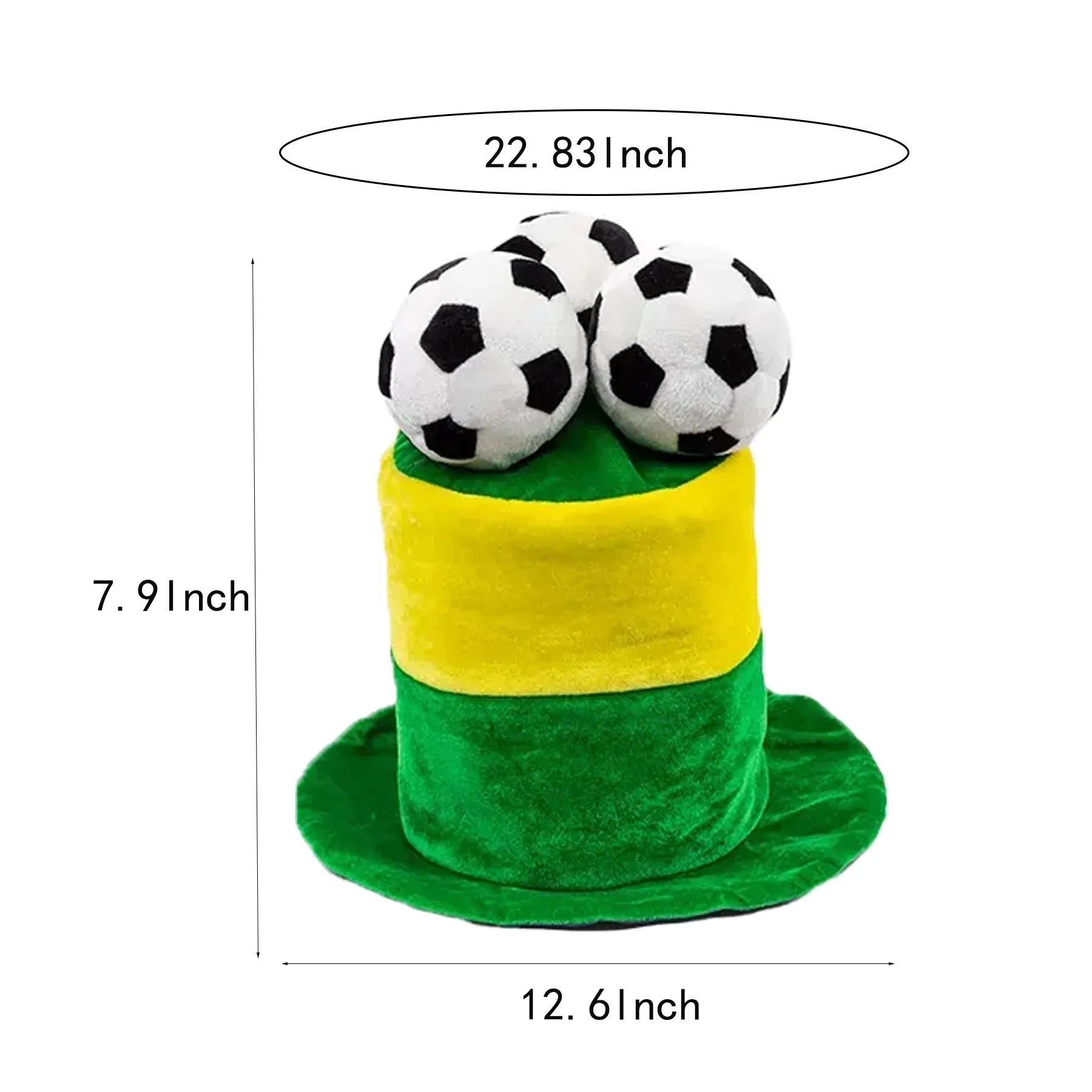 Carnival Soccer Fan Cap For Parties And Game Days - Image 2