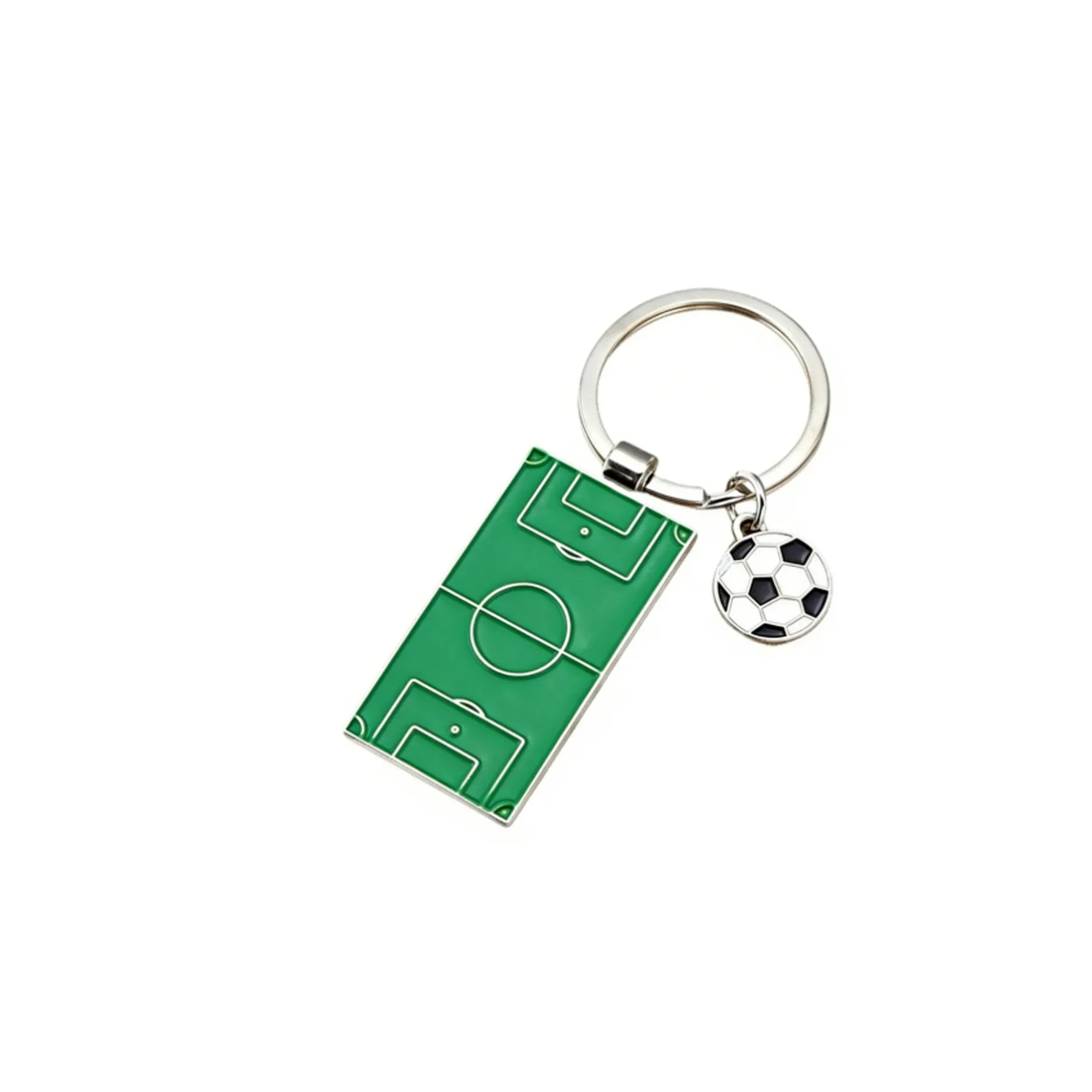 Custom World Cup Soccer Ball Keychain In Stainless Steel - Image 3