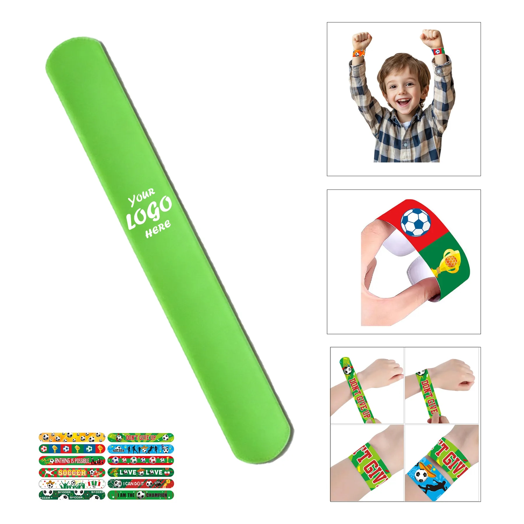 Custom Soccer Fan Support Wristband For Team Events