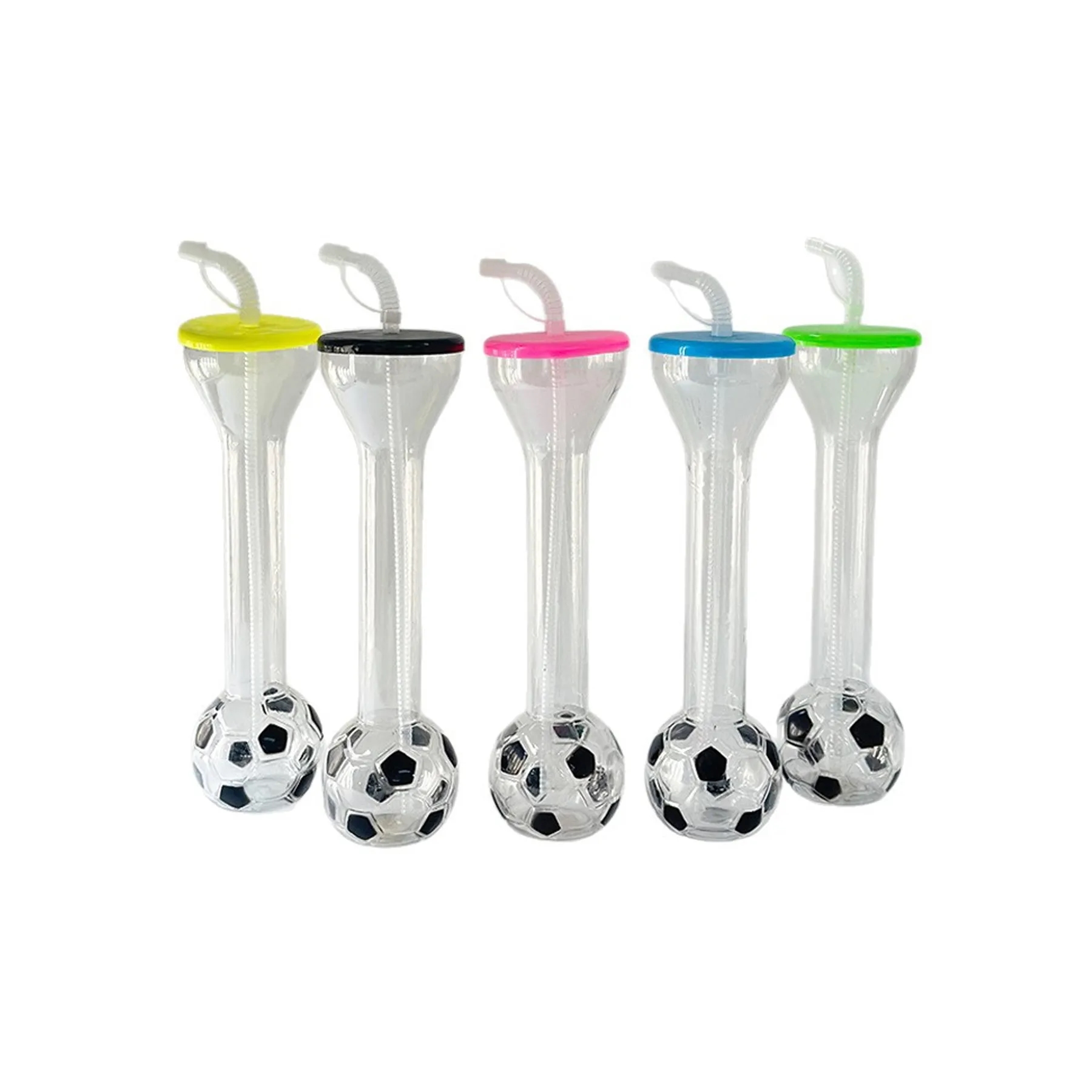 20 Oz Soccer Dumbbell Cup With Lid And Straw For Parties - Image 3