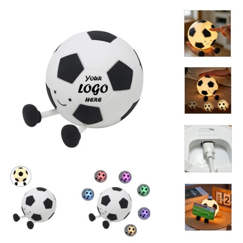 Rechargeable Soccer Night Light With Tap Control Timer