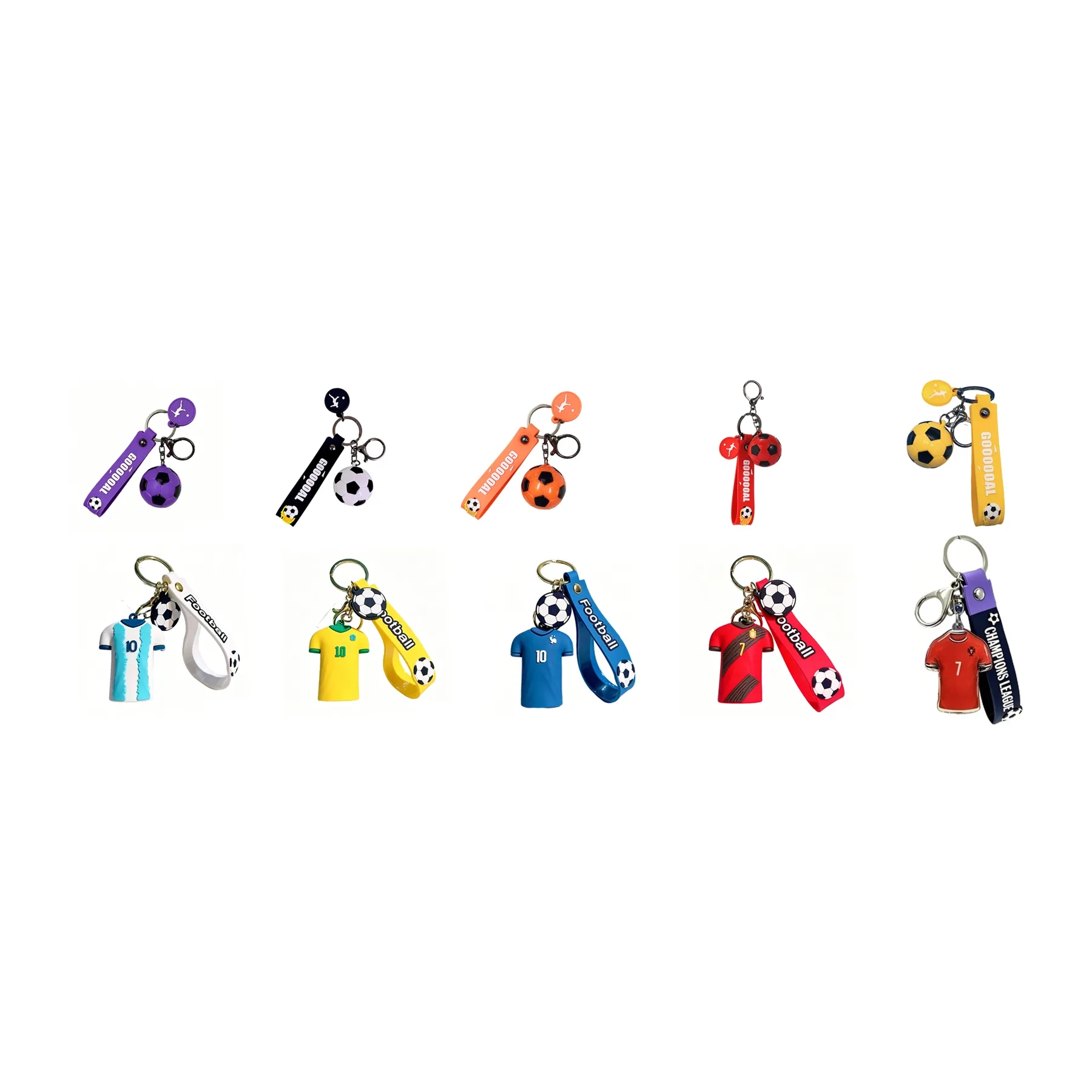 Soft Rubber Soccer Keychain For Backpacks And Team Gifts - Image 3