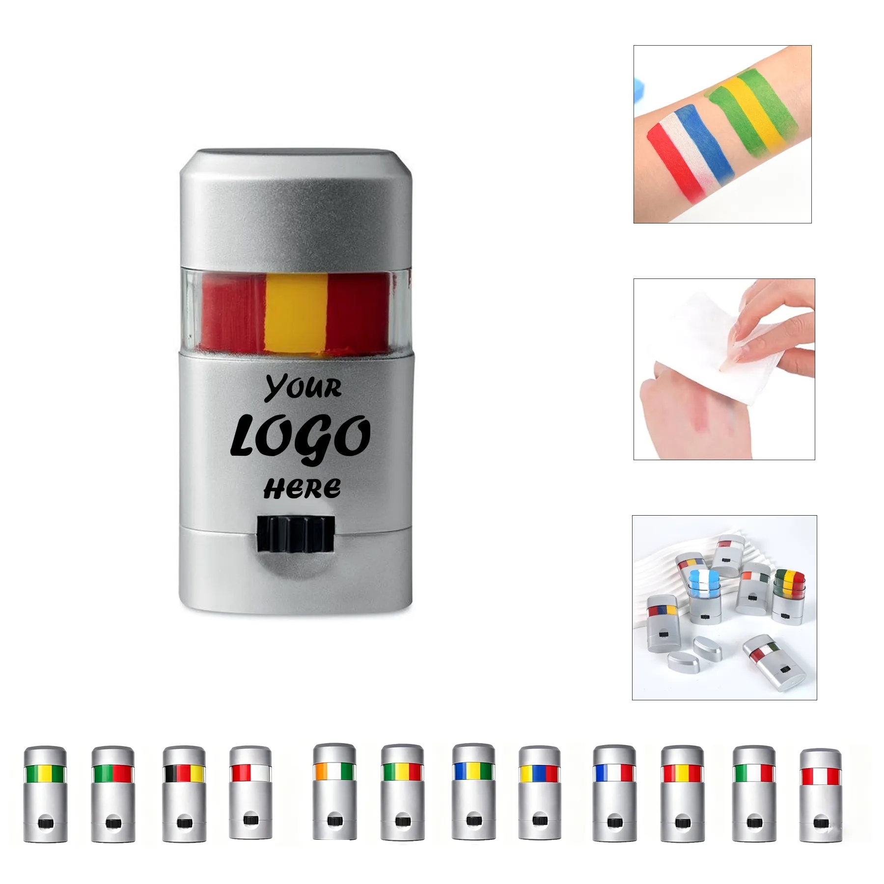 Water Based Soccer Fan Face Paint Sticks For Events