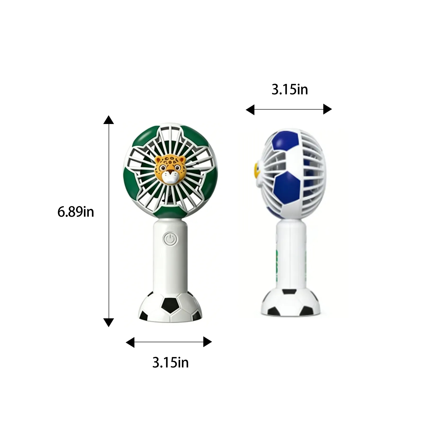 Soccer Theme Portable Handheld Fan For Event Giveaways - Image 2