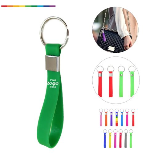 Silicone Stretchy Wristlet Keychain For Soccer Fans