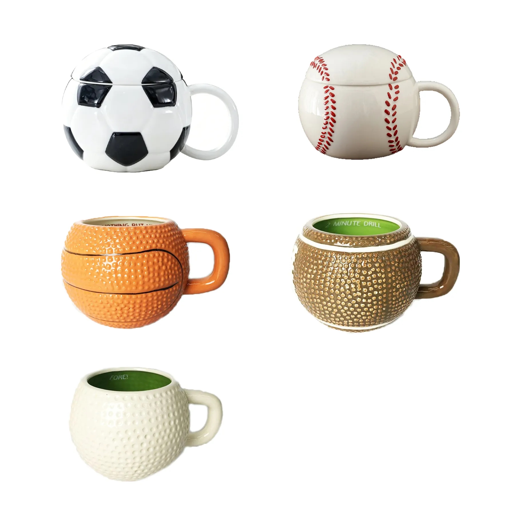 3D Soccer Ball Ceramic Mug For Coffee And Fan Gifts - Image 3