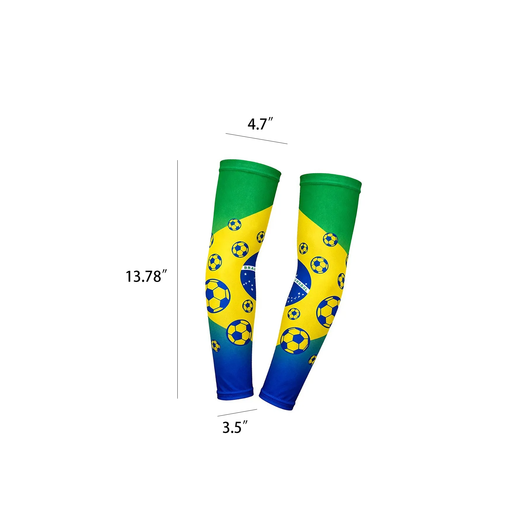 Flag Soccer Arm Sleeves With UV Sun Protection - Image 2