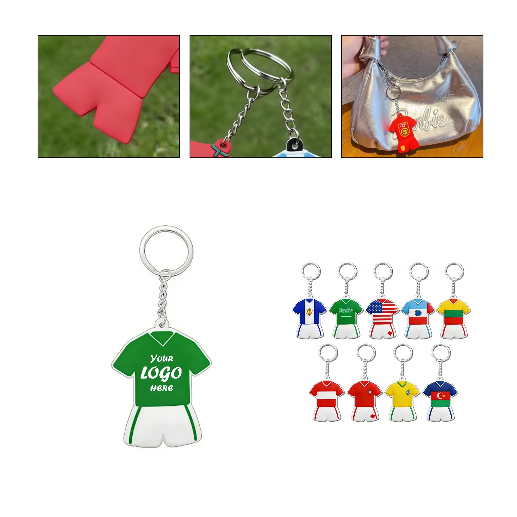 PVC Jersey Keychain For Soccer Fans And Giveaways