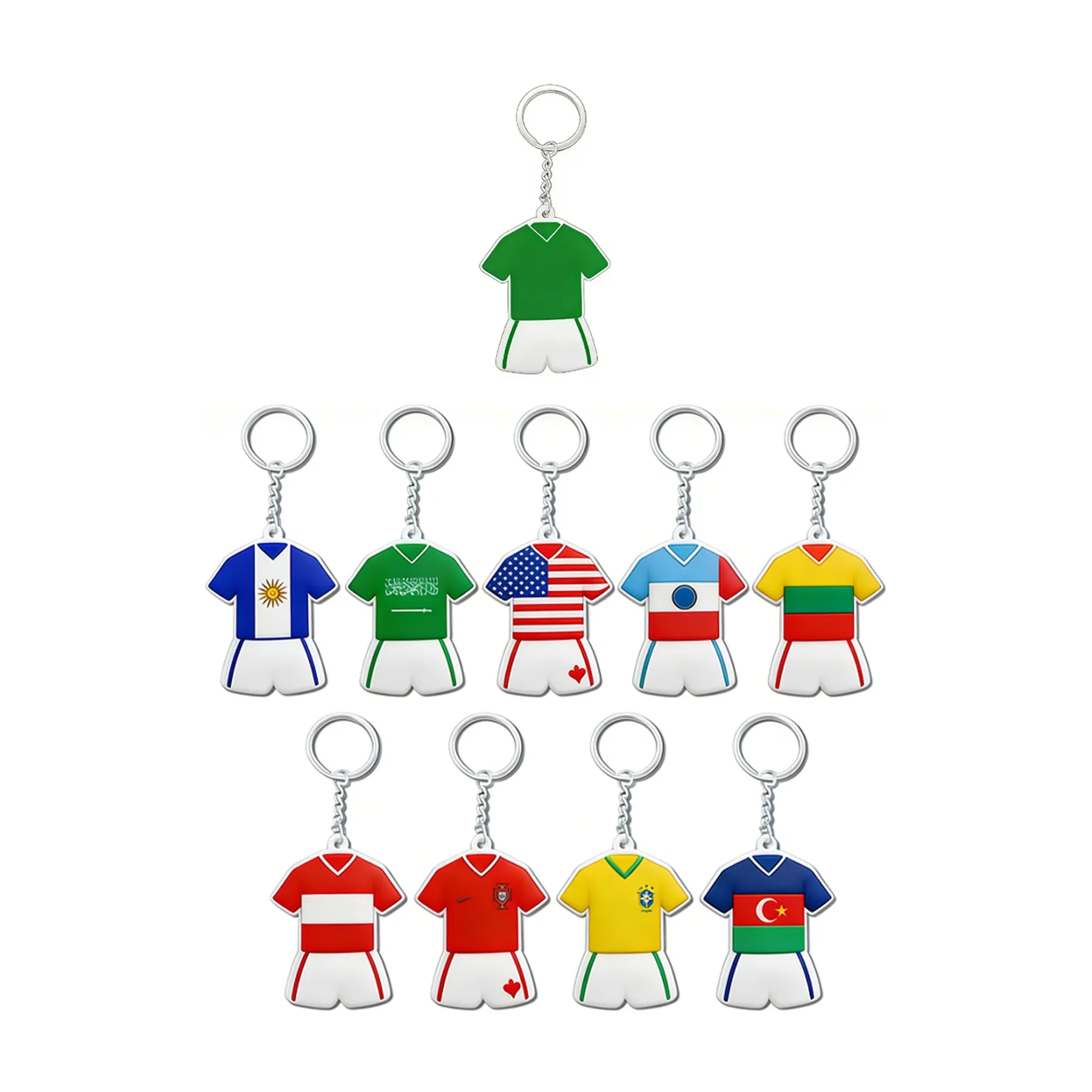 PVC Jersey Keychain For Soccer Fans And Giveaways - Image 3