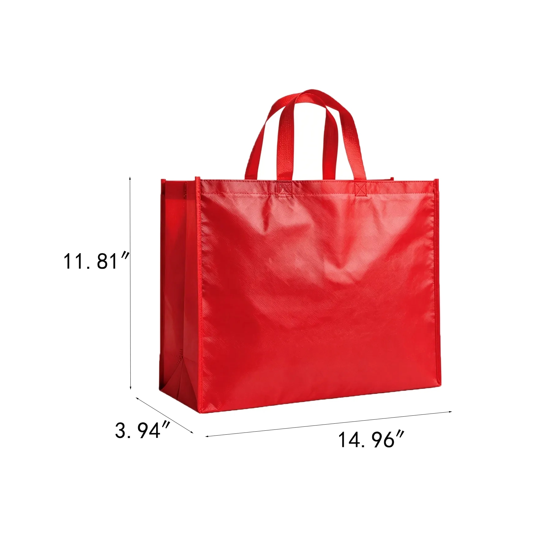 Reusable Flag Non-Woven Shopper Grocery Tote Bag - Image 2