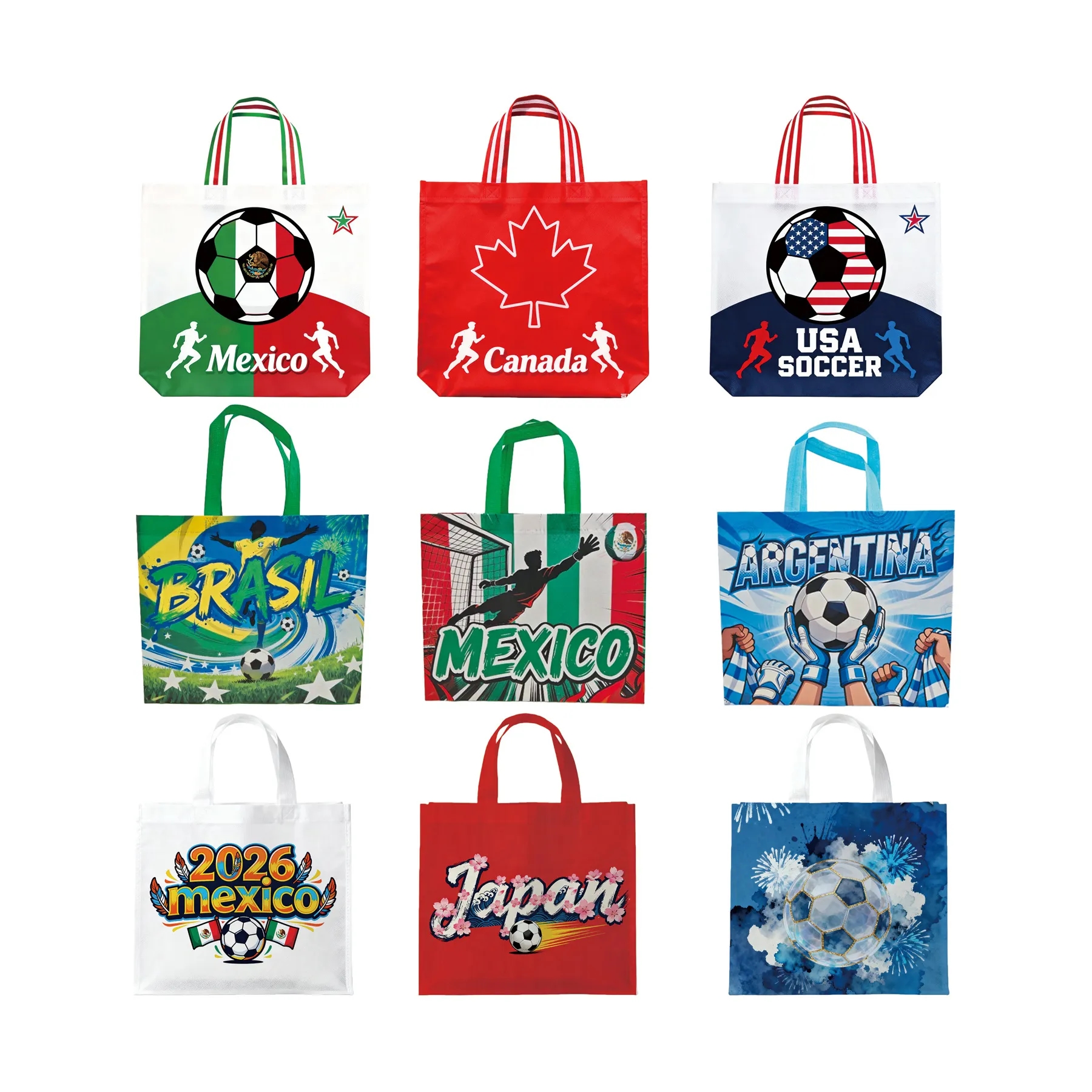 Reusable Flag Non-Woven Shopper Grocery Tote Bag - Image 3