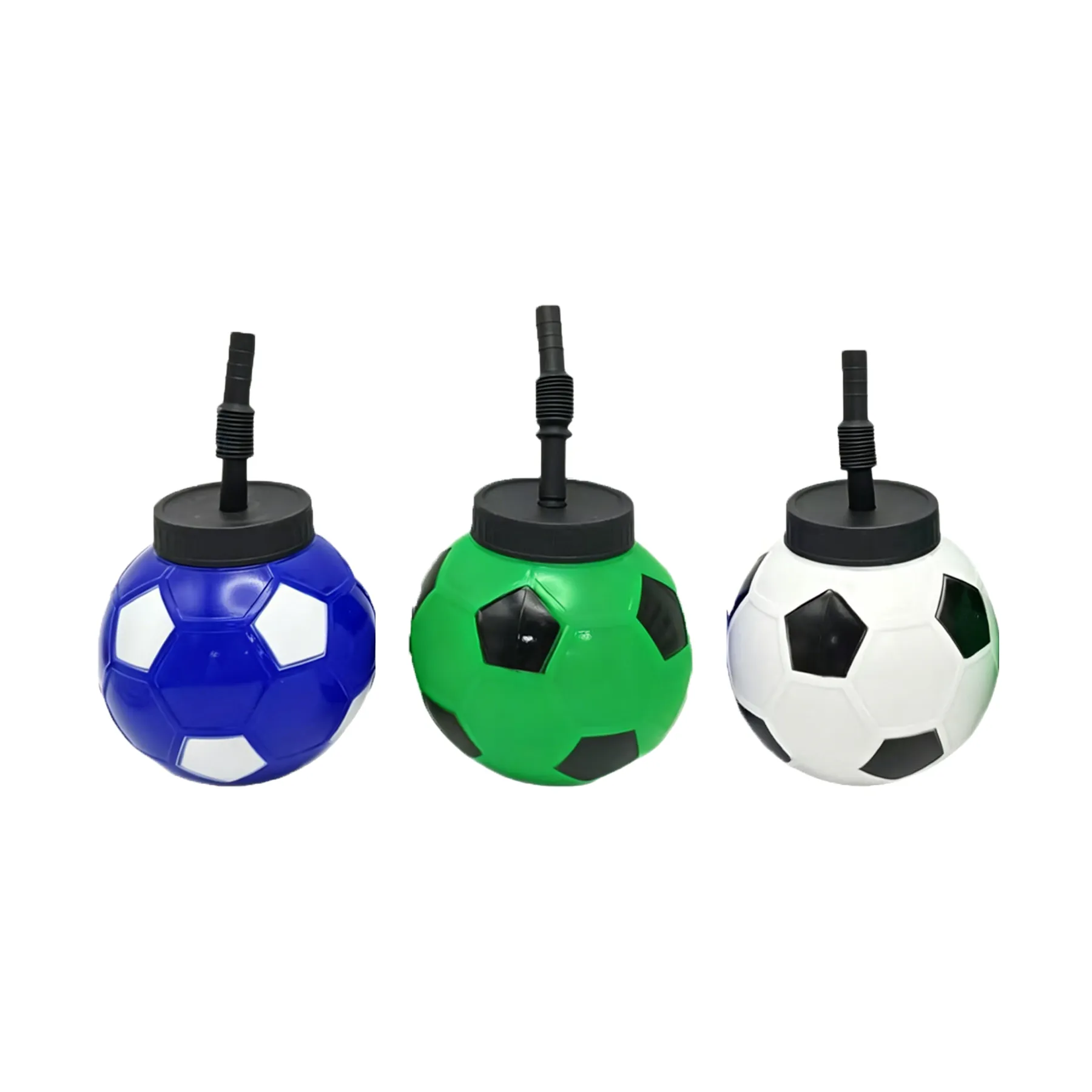 Soccer Ball Sipper Cup With Lid And Reusable Straw - Image 3