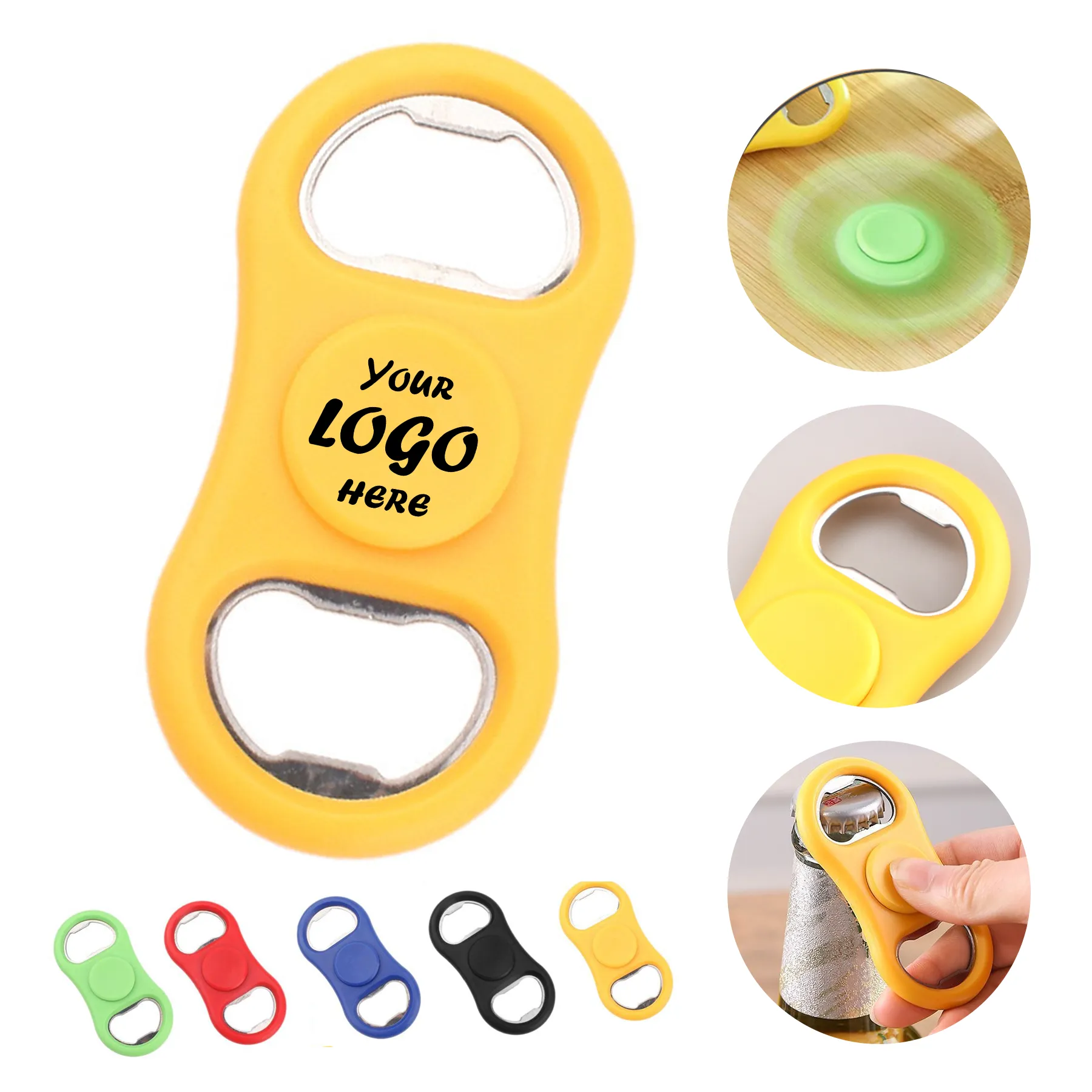 Fidget Spinner Bottle Opener Keychain For Desk And Bar Use