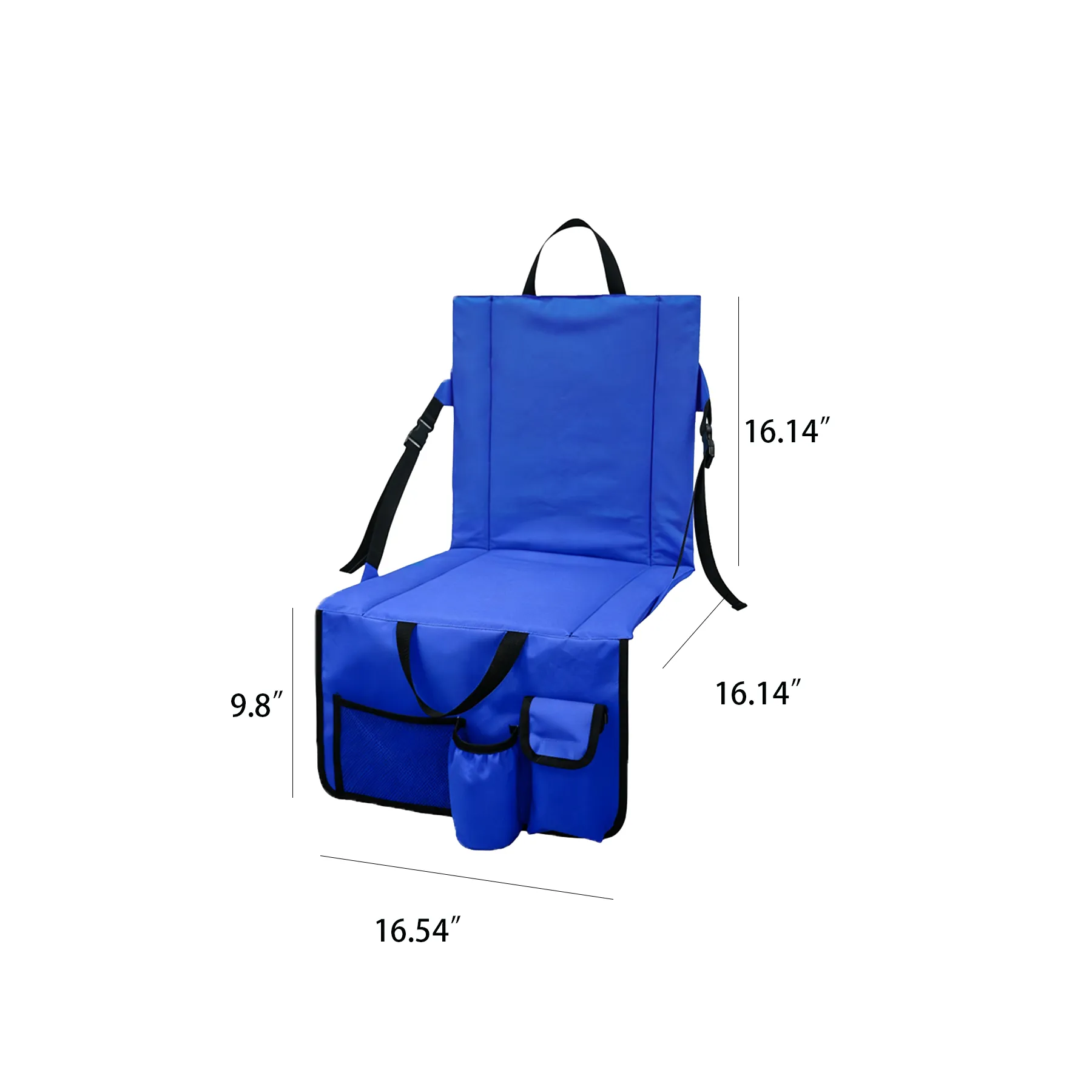 Portable Folding Stadium Seat With Back And Carry Strap - Image 2