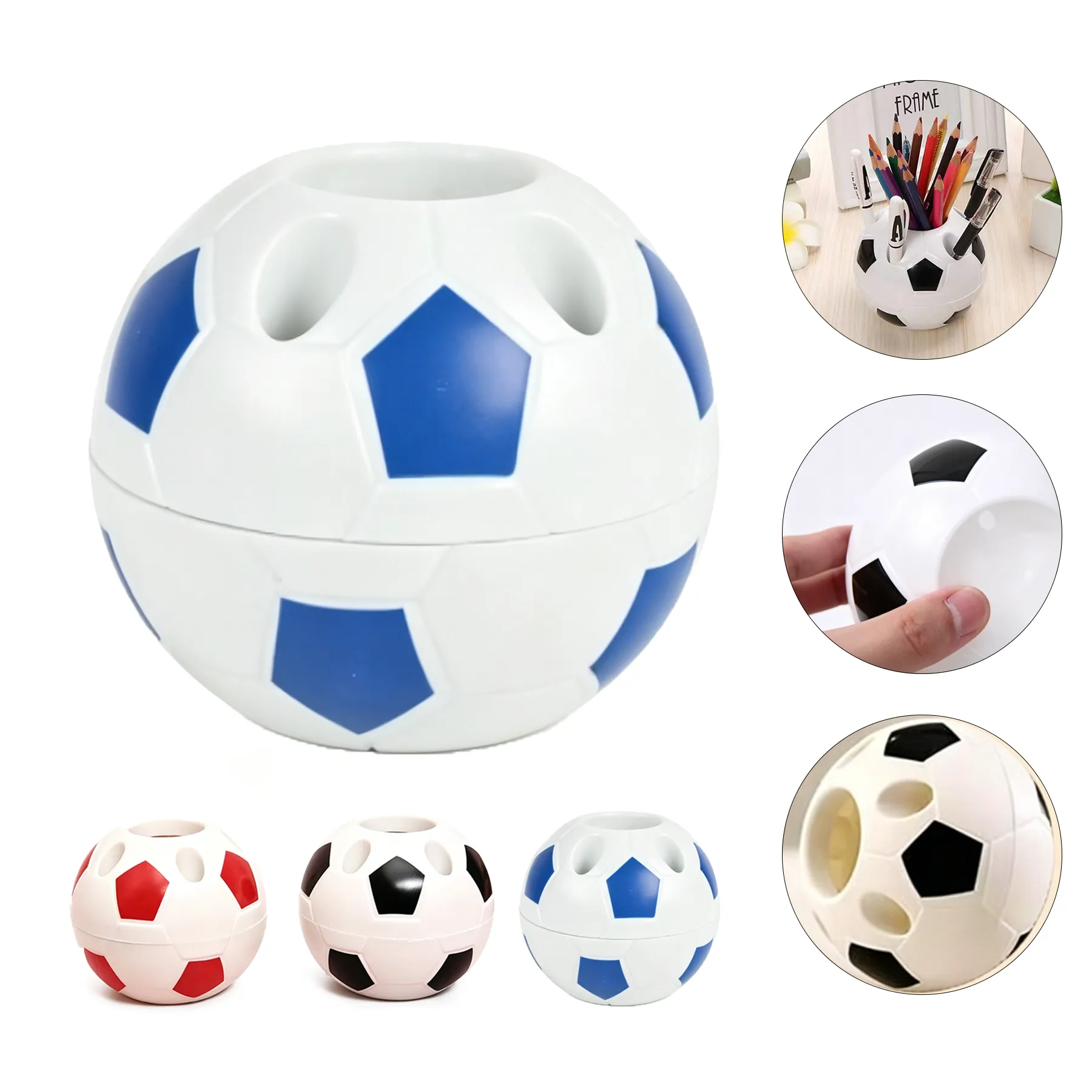 Soccer Ball Pen Holder For Desk And Classroom Supplies