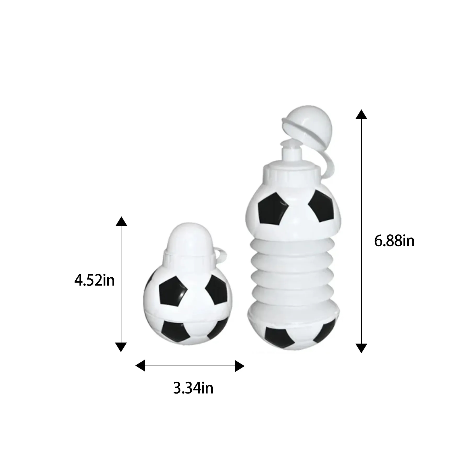 Collapsible Football Water Bottle For Outdoor Events - Image 2