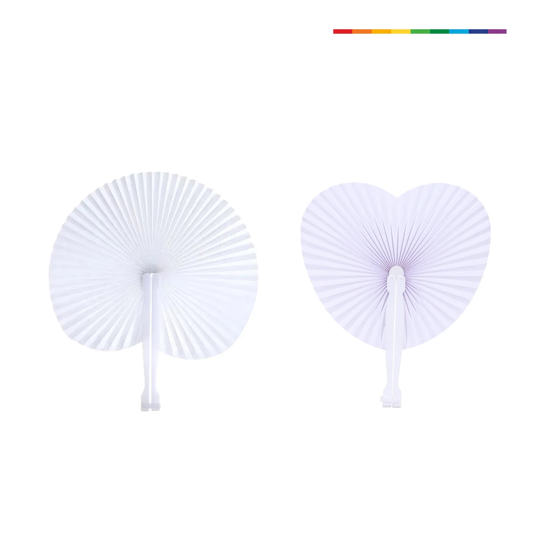 Global Flag Folding Fan With Compact Handle For Events - Image 3