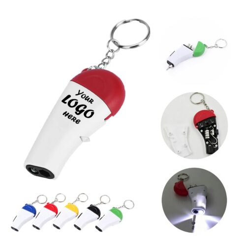 LED Screwdriver Keychain Tool With Three Repair Bits