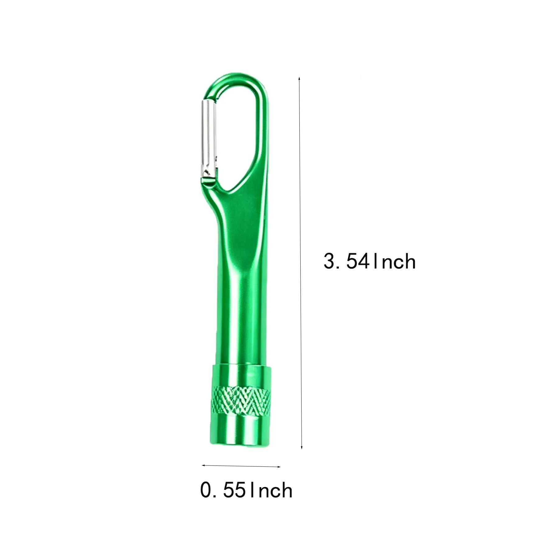 Metal Carabiner Flashlight Keychain With Custom Logo Area - Image 2