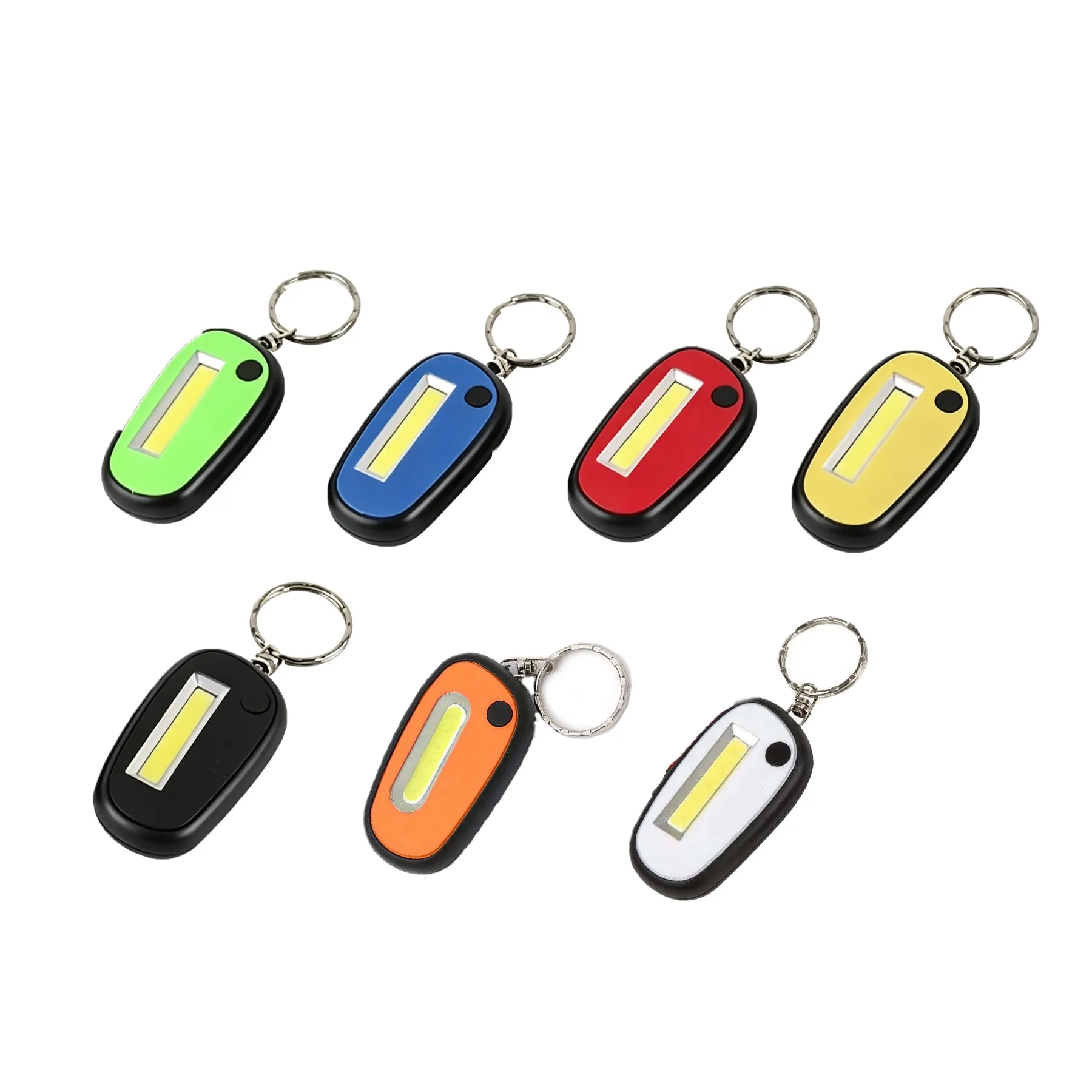 COB LED Flashlight Keychain With Mini Carabiner Clip - Image 3