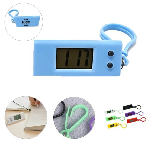 Mini Digital Timer Keychain For Study And Outdoor Use