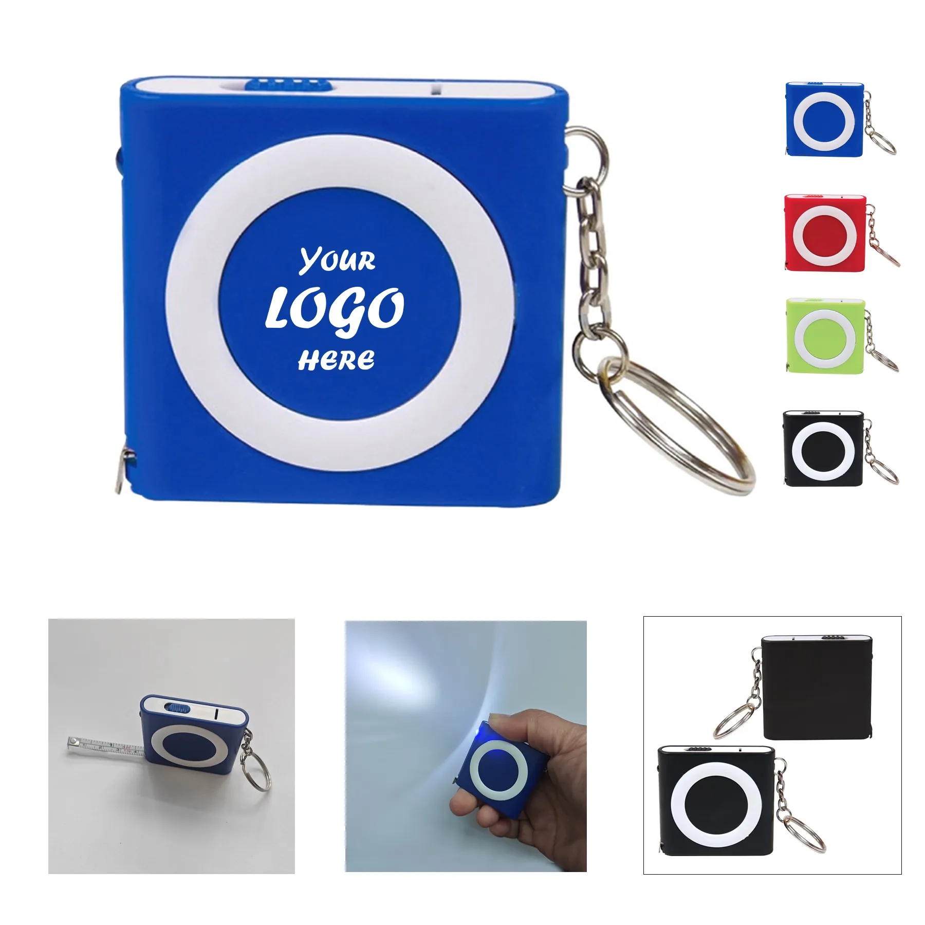 3.25FT LED Tape Measure Keychain Light