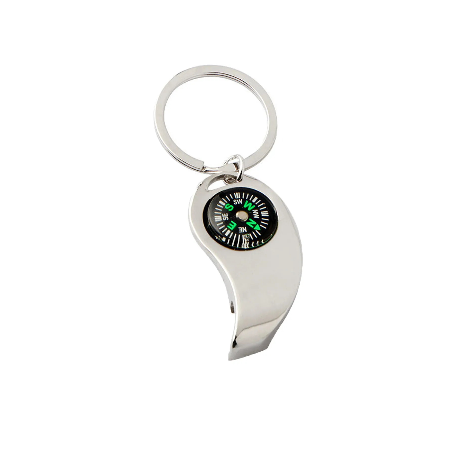 Metal Compass Bottle Opener Keychain For Outdoor Use - Image 3