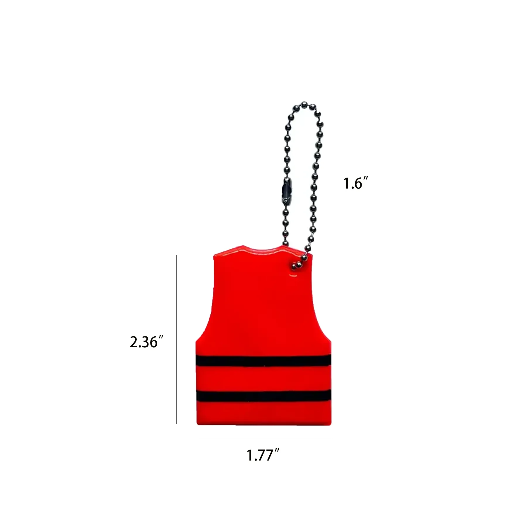 Glow Safety Vest PVC Keychain For Night Visibility - Image 2