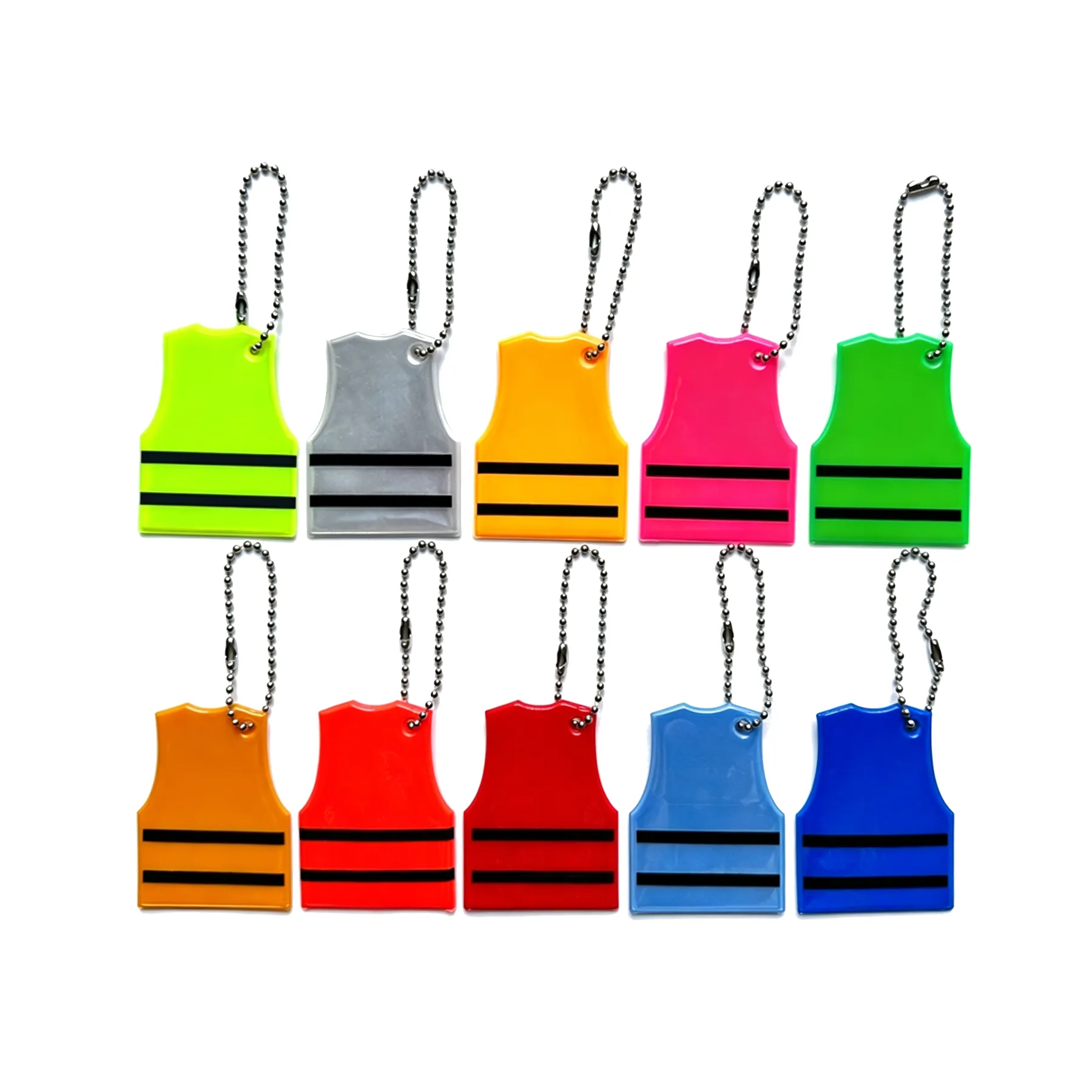 Glow Safety Vest PVC Keychain For Night Visibility - Image 3