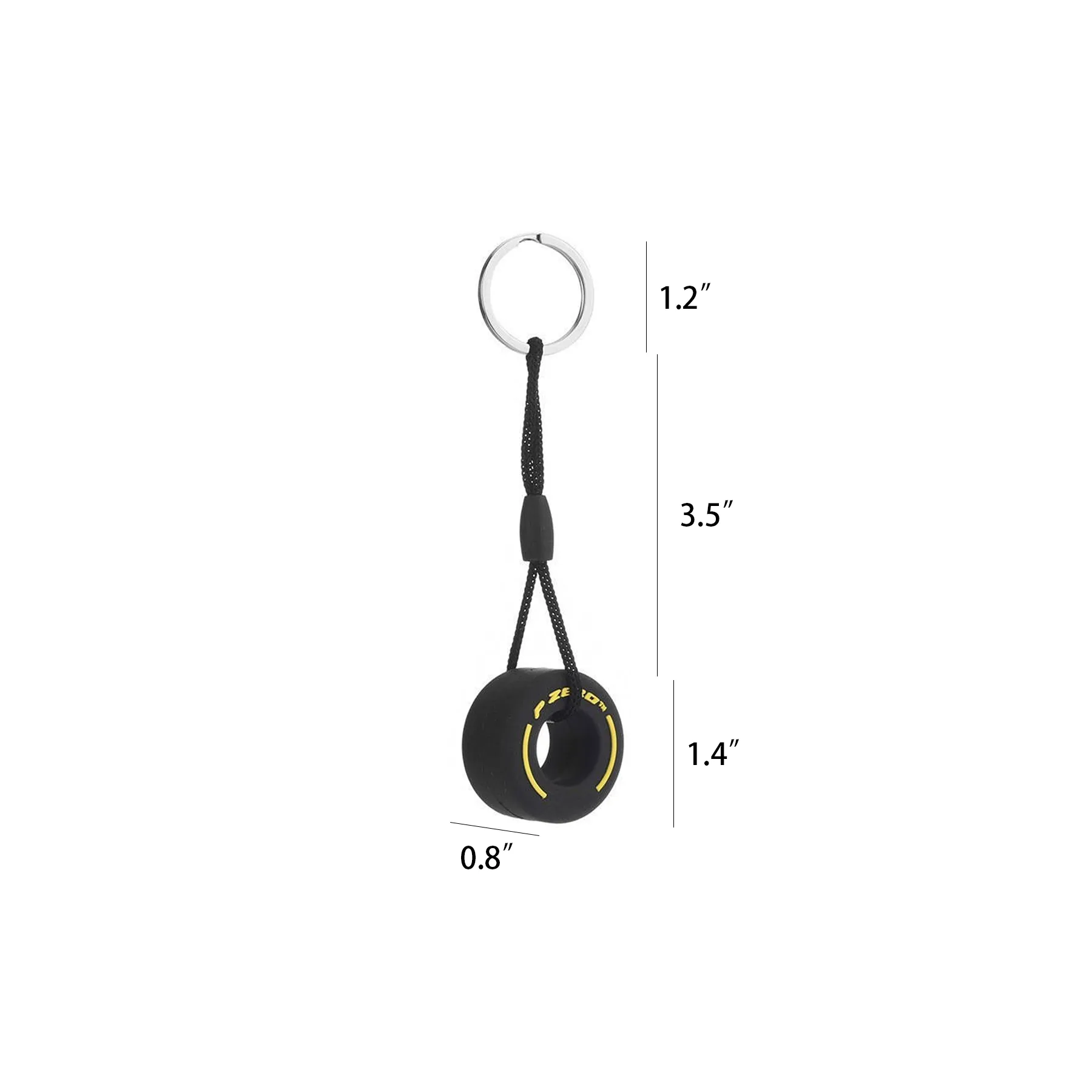 PVS Tire Shape Keychain For Auto Dealer Giveaways - Image 2