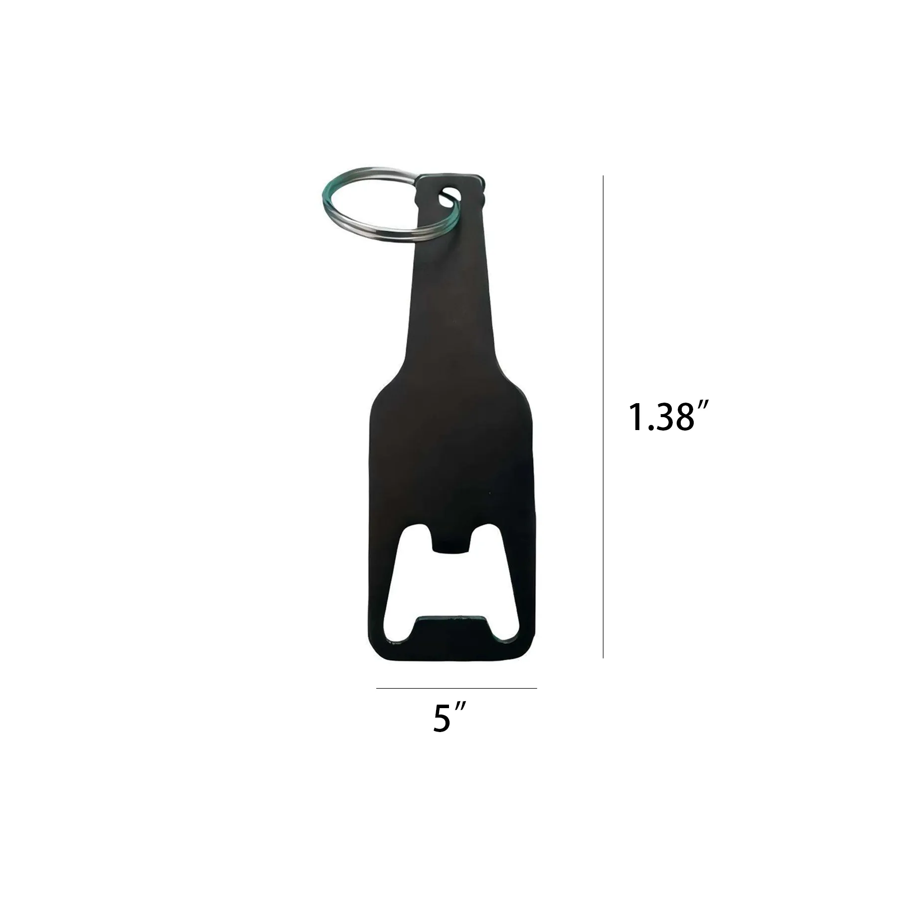 Custom Aluminum Bottle Opener Key Tag With Logo Area - Image 2