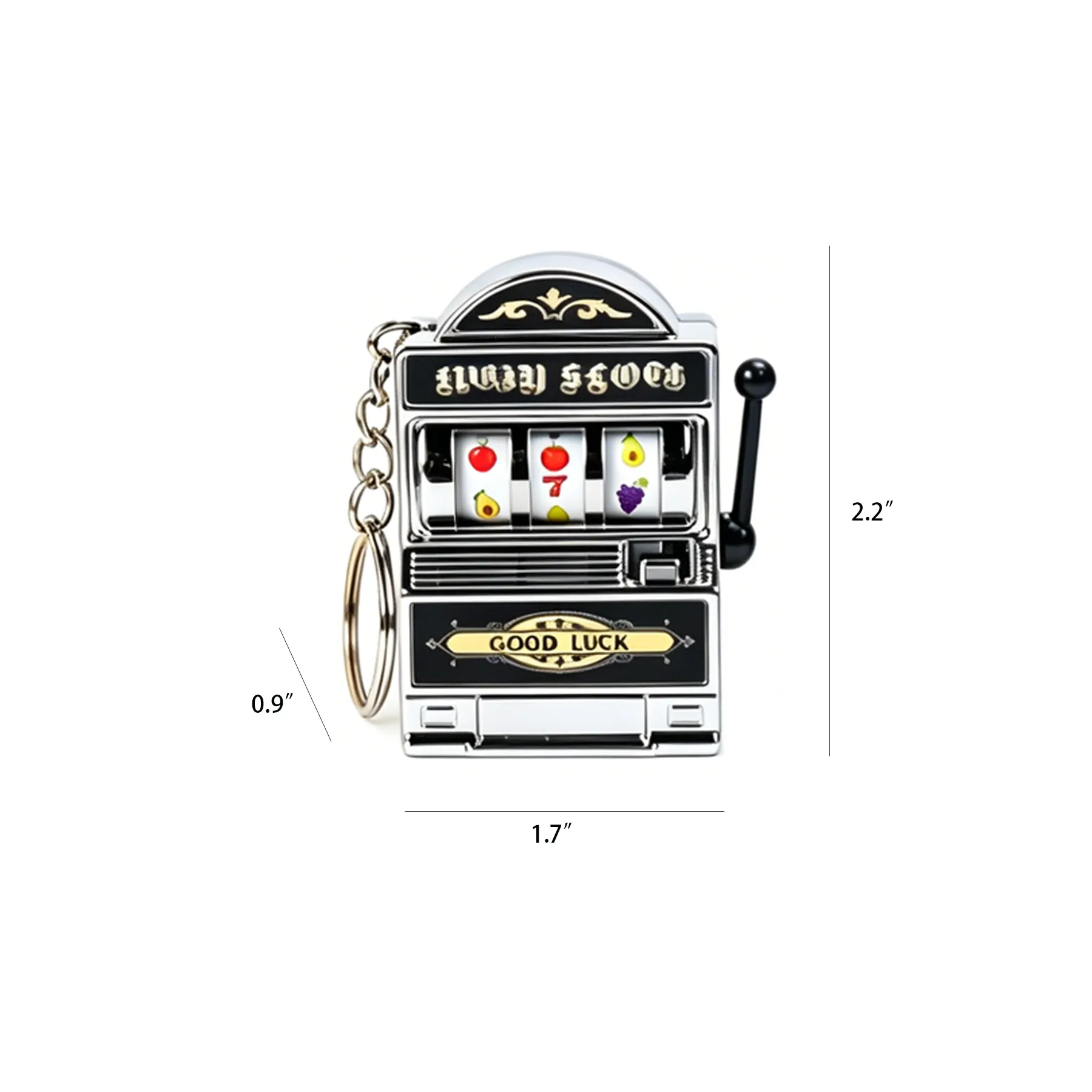 Mini Casino Slot Machine Keychain For Party Favors - Image 2