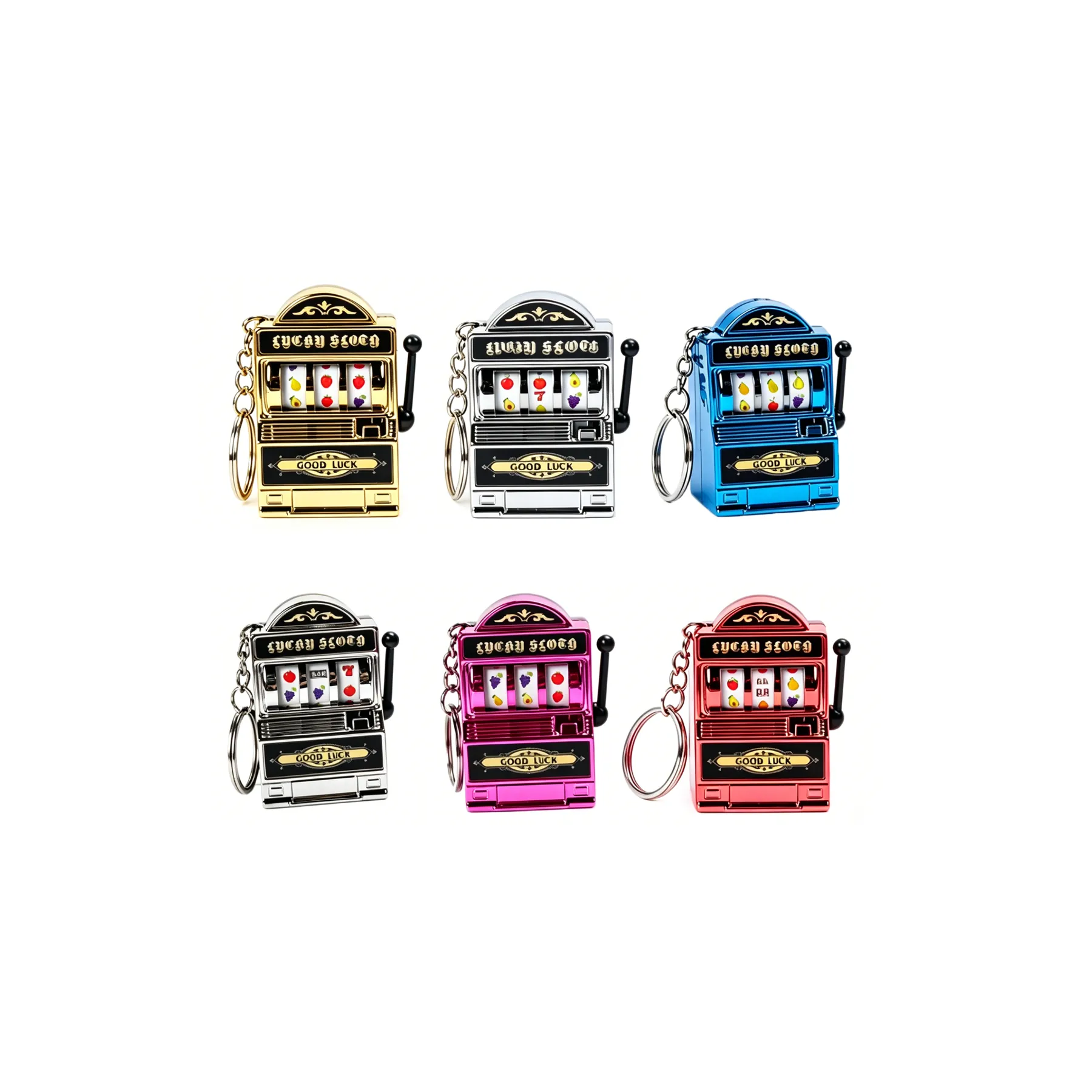 Mini Casino Slot Machine Keychain For Party Favors - Image 3