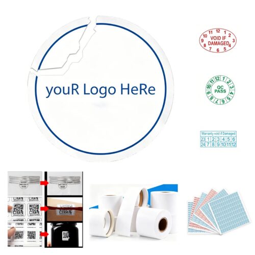 Clear Tamper Evident Security Decal For Equipment ID