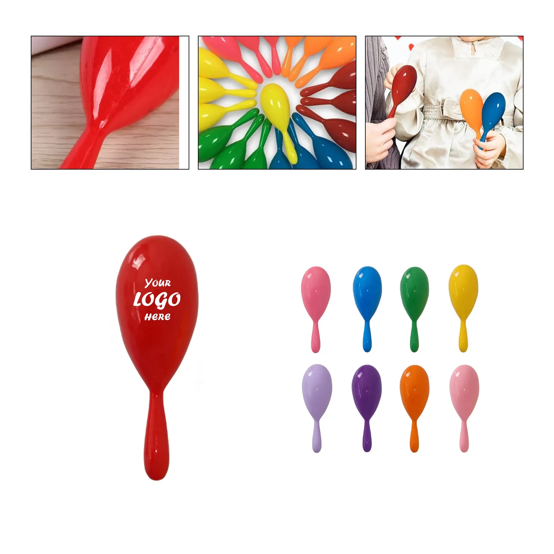 Mini Plastic Maracas For Party Favors And Event Fun