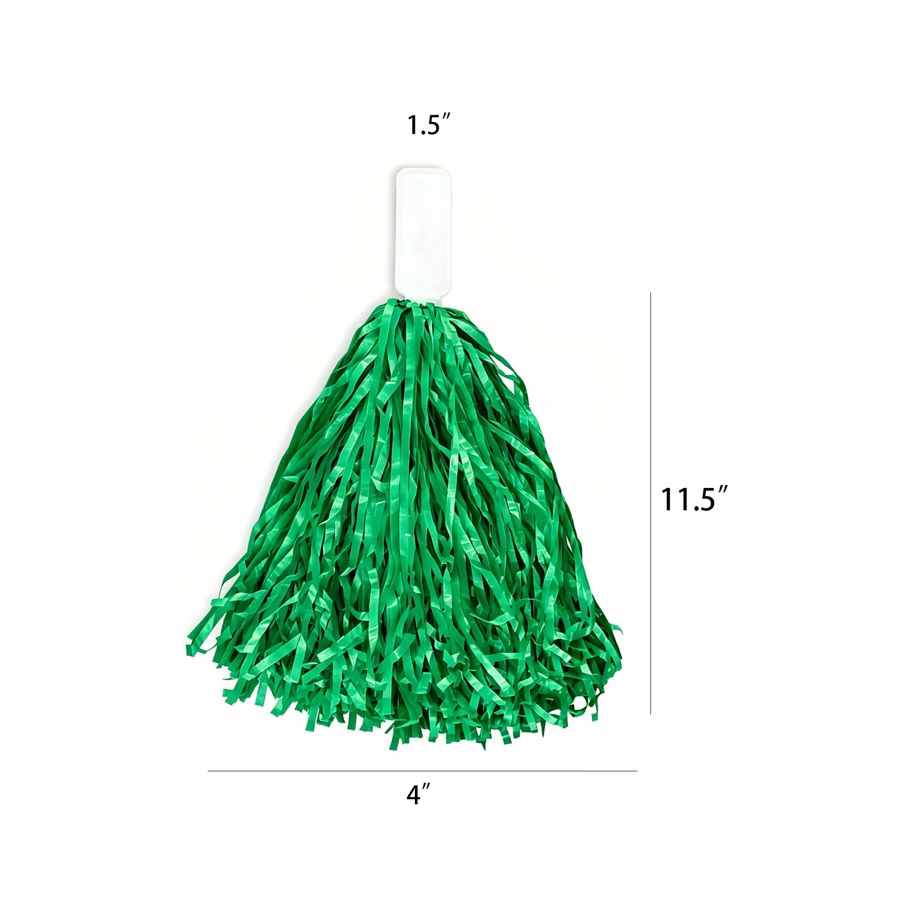 Economy Non-Light Pom with White Plastic Handle - Image 2