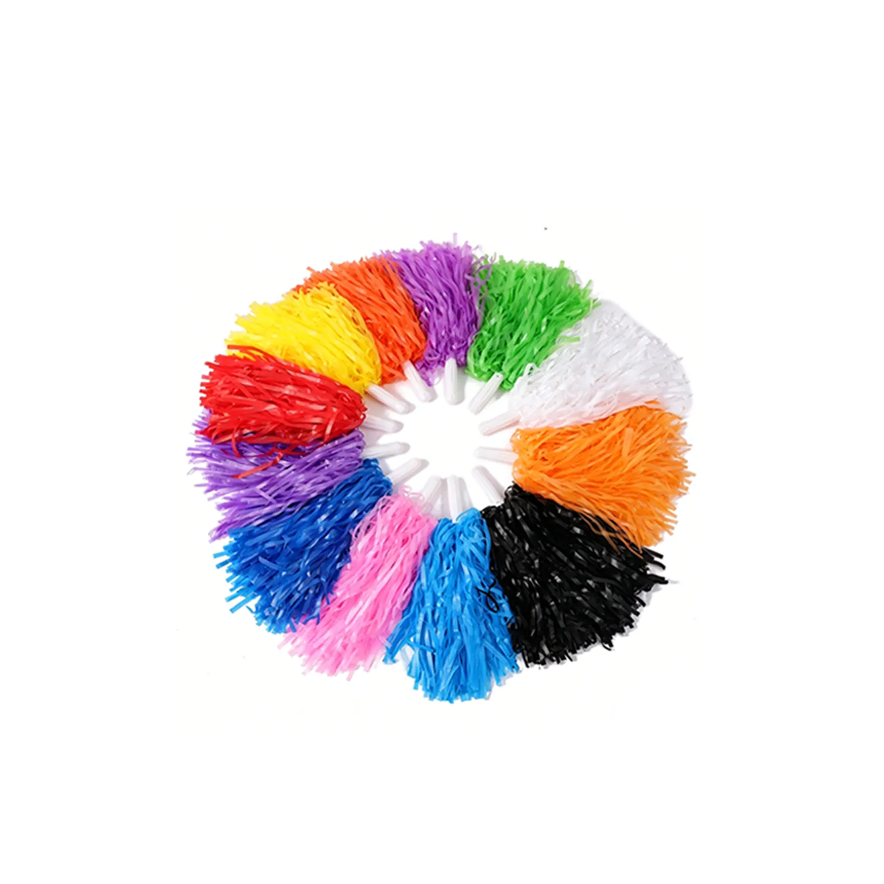 Economy Non-Light Pom with White Plastic Handle - Image 3