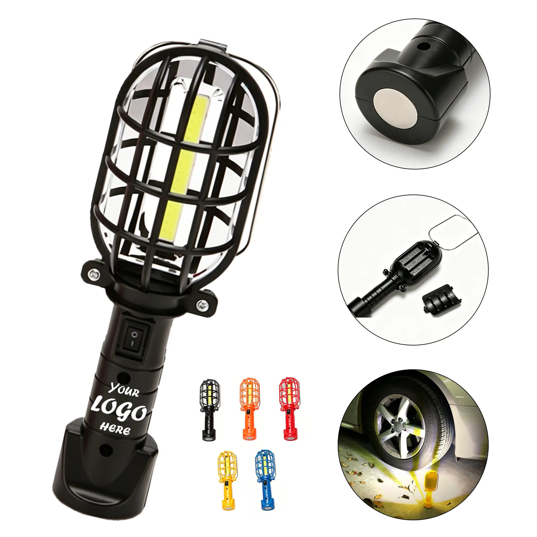 Rechargeable Magnetic COB Worklight With Hook Base