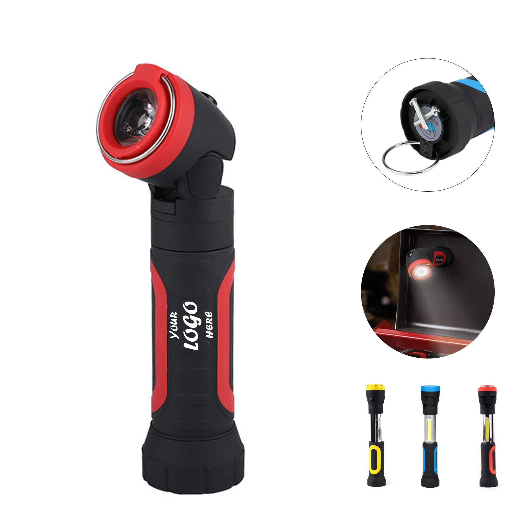 Magnetic COB Work Light Flashlight For Roadside Kits